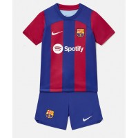 Billiga Barcelona Barnkläder Hemma fotbollskläder till baby 2023-24 Kortärmad (+ Korta byxor)